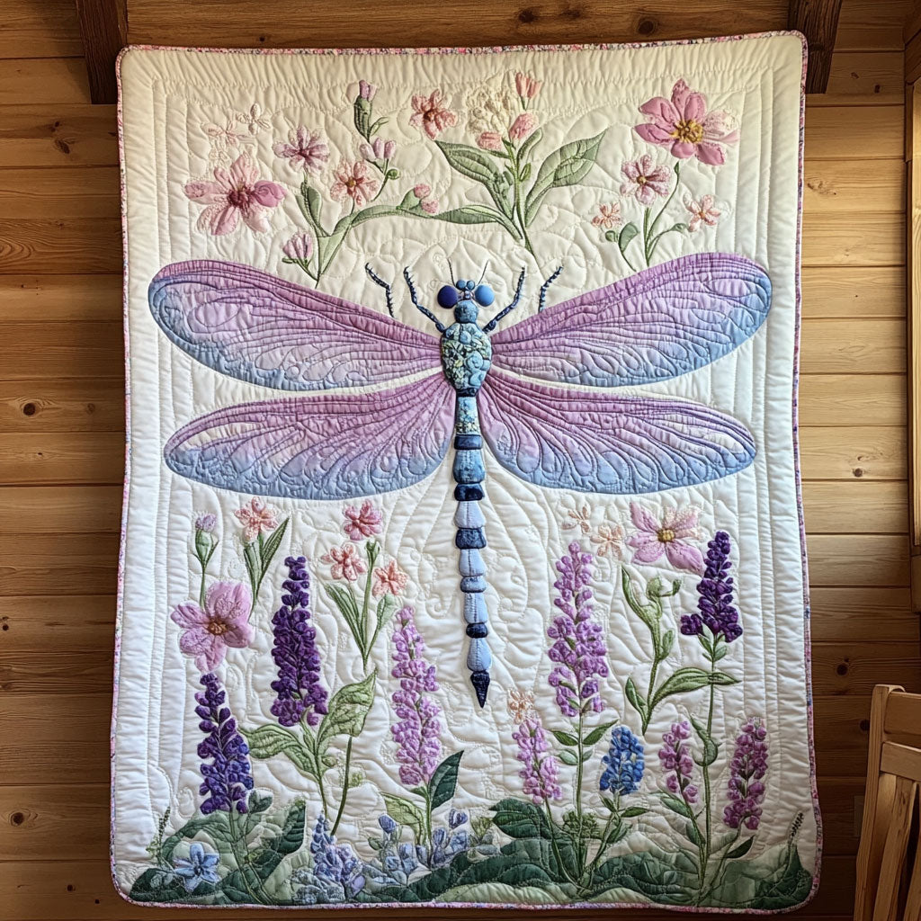 Blooming Dragonfly CW2005257CL Quilt Blanket