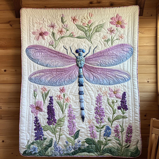 Blooming Dragonfly CW2005257CL Quilt Blanket