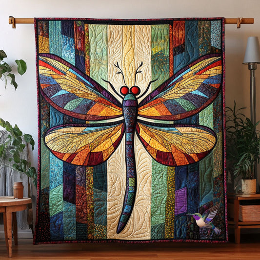 Dragonfly Patchwork WX2110001CL Quilt Blanket