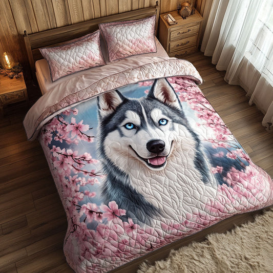 Husky Cherry Blossoms WT1403077CL Duvet Cover Set