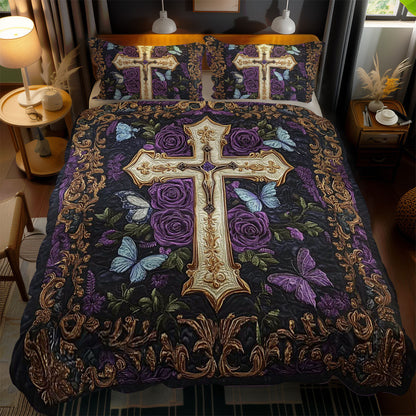 Glorious Cross WN1202068CL Quilted Bedding Set