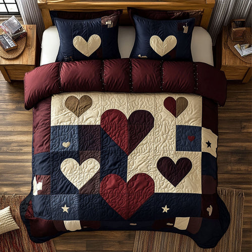 Heart Valentine WY1402065CL Quilted Bedding Set