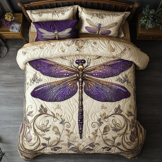 Dragonfly WX2702018CL Quilted Bedding Set