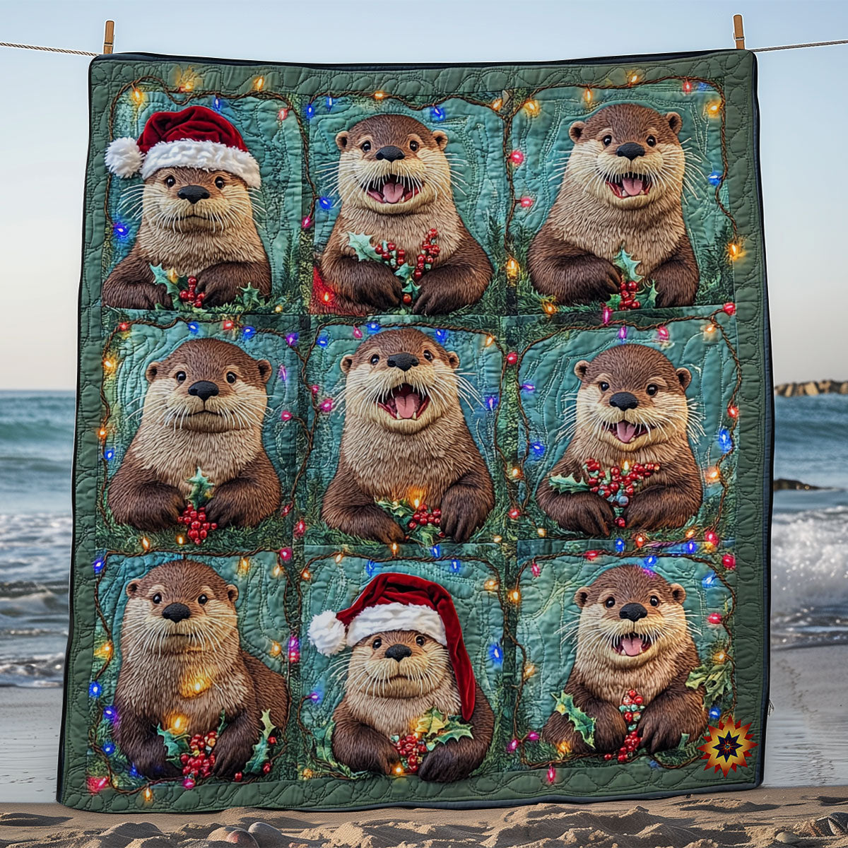Christmas Of Otter WY1211046CL Quilt Blanket