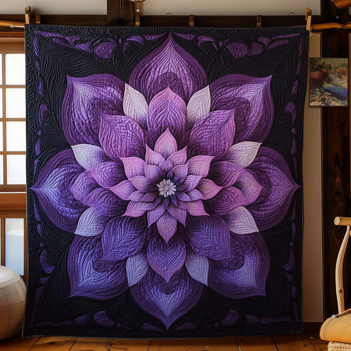 Twilight Flower WN0802032CL Quilt Blanket