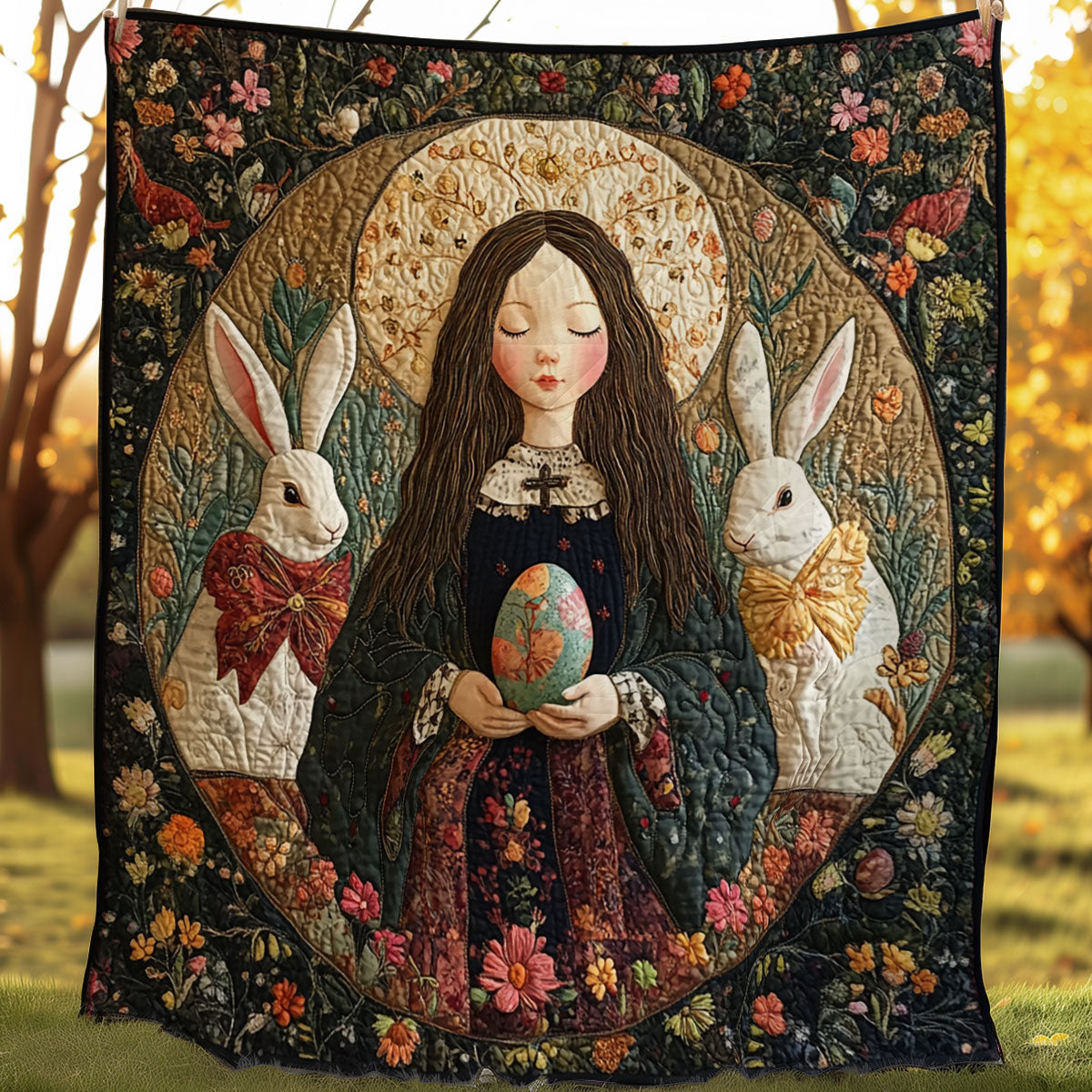 Easter Blessing XB2702028CL Quilt Blanket