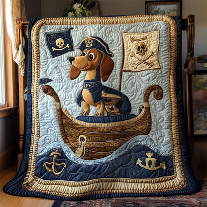 Pirate Dachshunds WN1001031CL Quilt Blanket