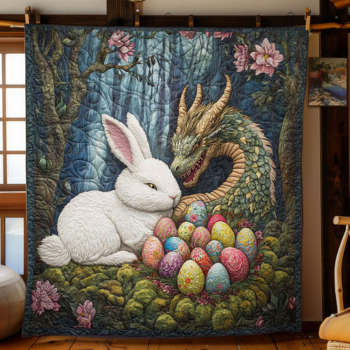 Bunny And Dragon Easter WN1501035CL Quilt Blanket
