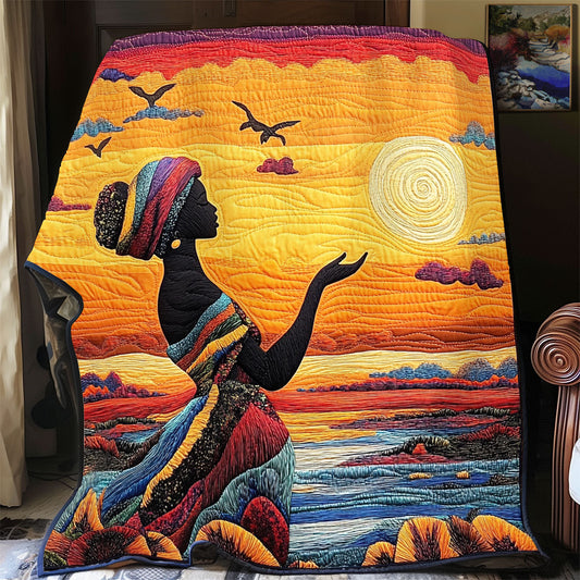 Africa Woman WX0502002CL Quilt Blanket