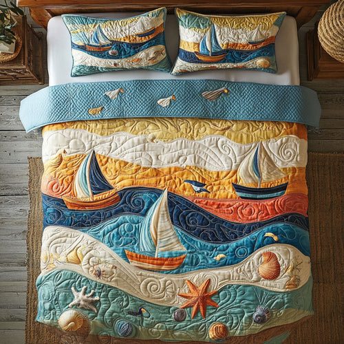 Beach Lover WY1302059CL Quilted Bedding Set