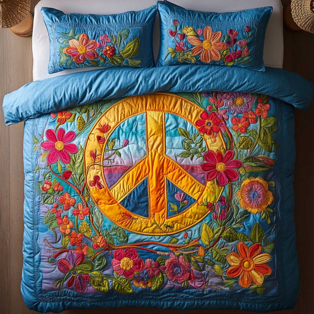 Nature’s Peace WN1202037CL Quilted Bedding Set