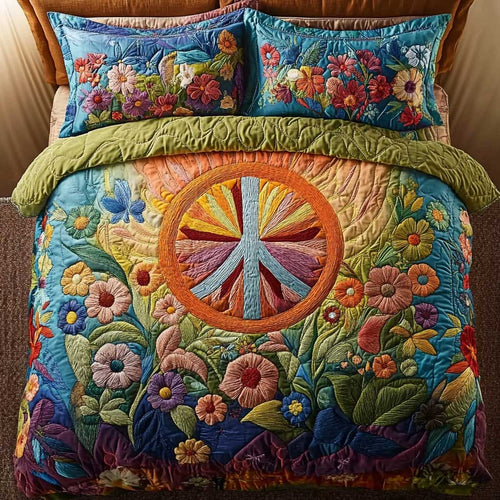 Peaceful Meadow WN1202040CL Quilted Bedding Set