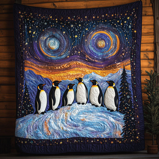 Starry Penguin CW0506042CL Quilt Blanket