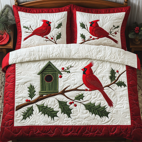 Couple Cardinal XR1902006CL Quilted Bedding Set