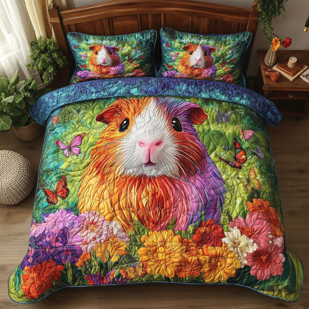 Guinea Pig Flower WT1901021CL Quilted Bedding Set
