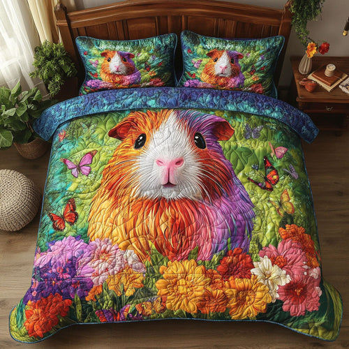 Guinea Pig Flower WT1901021CL Quilted Bedding Set