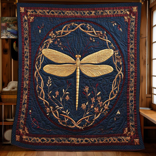 Knot Ritual Dragonfly WP0801054CL Quilt Blanket