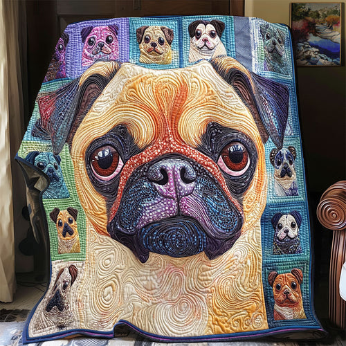 Pug WX2301035CL Quilt Blanket