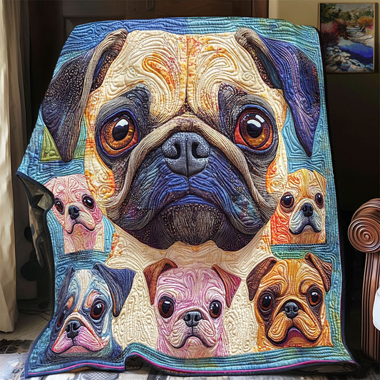 Pug WX2301033CL Quilt Blanket