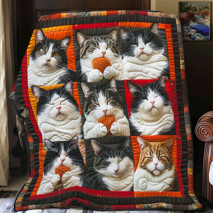 Tuxedo Cat Collection WP1408017CL Quilt Blanket
