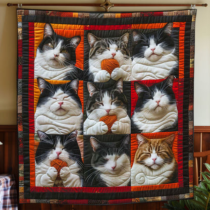 Tuxedo Cat Collection WP1408017CL Quilt Blanket
