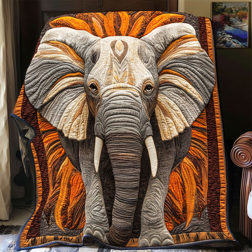 Tusker's Paradise YR1901024CL Quilt Blanket
