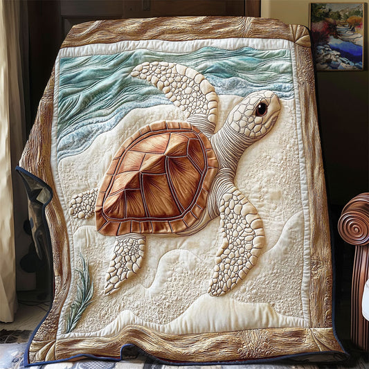 Turtle Portrait WY2101083CL Quilt Blanket
