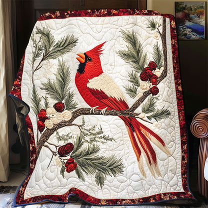 Red Cardinal WX0901048CL Quilt Blanket