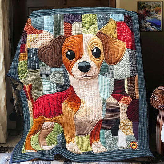 Cute Dachshund Dog YR2612035CL Quilt Blanket