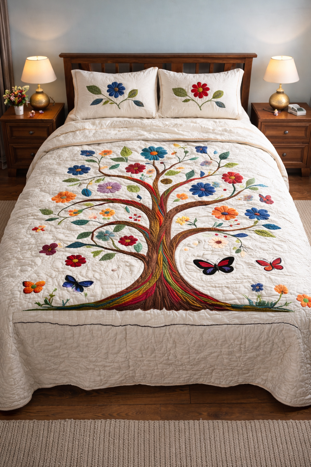 Nature’s Embrace WX0603059CL Quilted Bedding Set