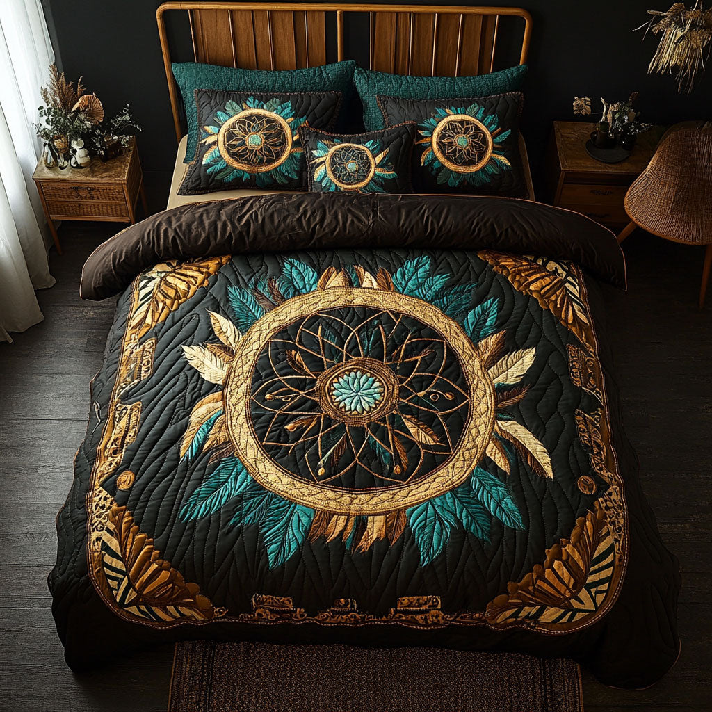 Feather Dreamcatcher WY1902008CL Quilted Bedding Set