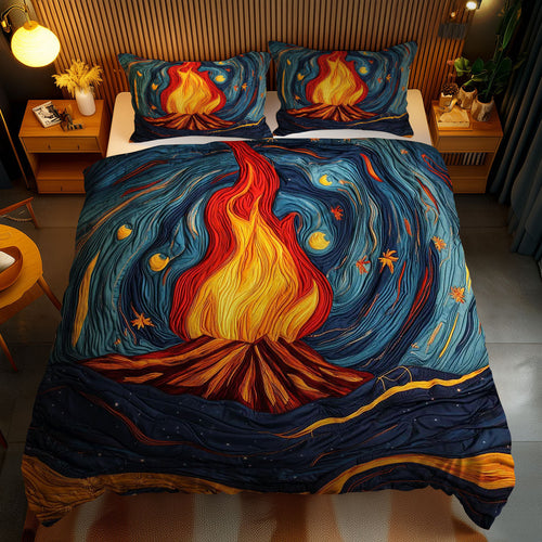 Cozy Campfire WN1202063CL Quilted Bedding Set