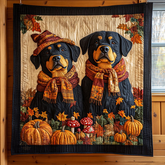 Rustic Rotties CP2728056CL Quilt Blanket