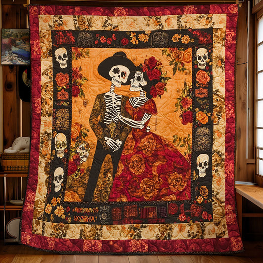 Couple Skeleton WY1802009CL Quilt Blanket