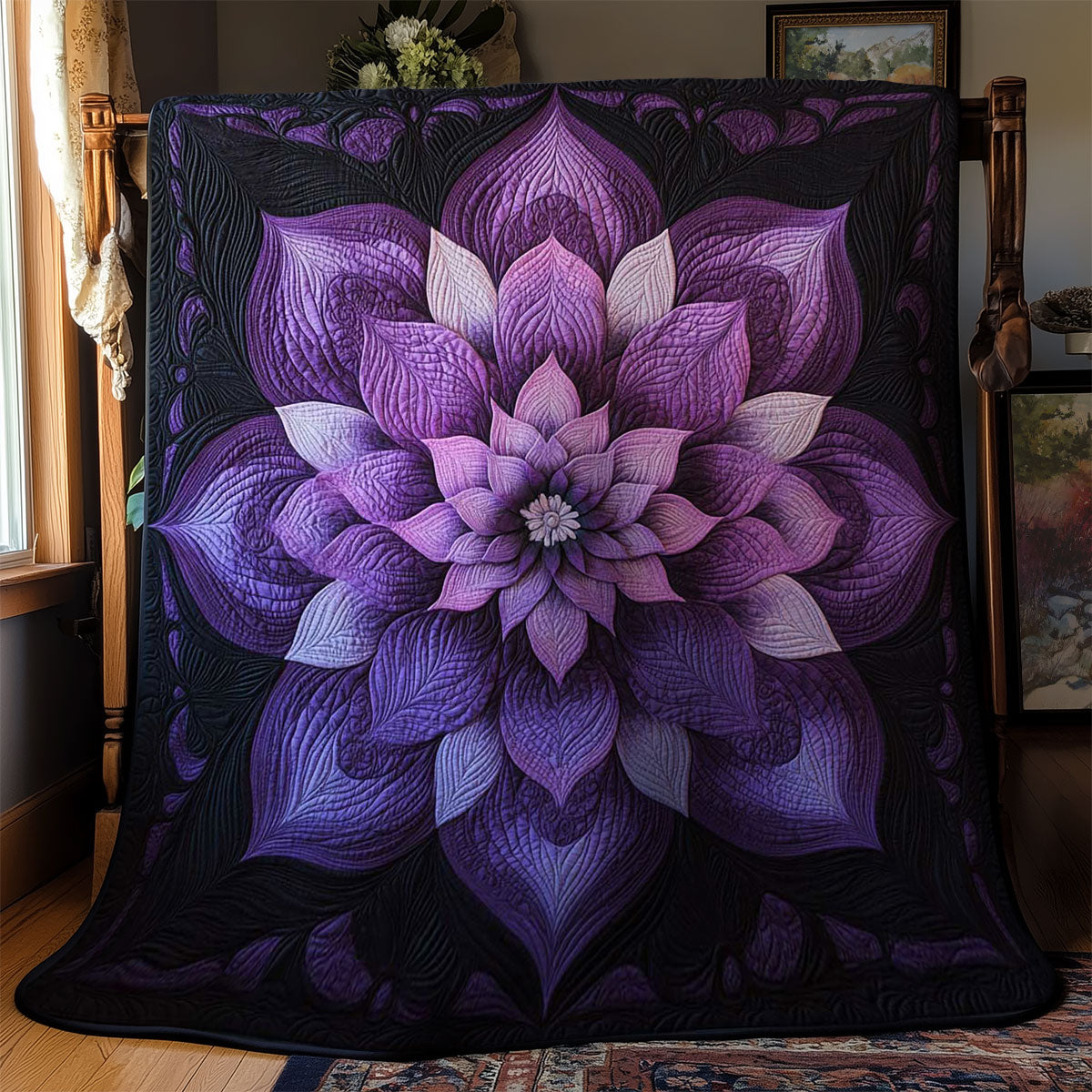 Twilight Flower WN0802032CL Quilt Blanket