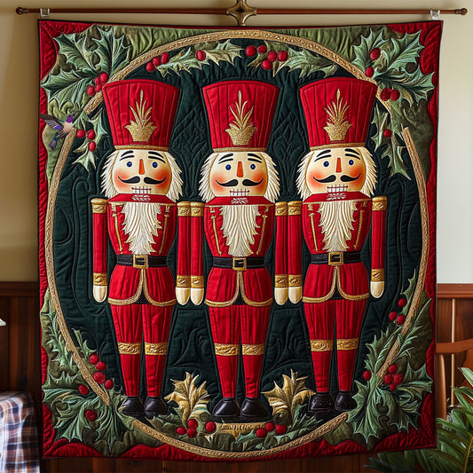 Three Nutcracker WY0212007CL Quilt Blanket