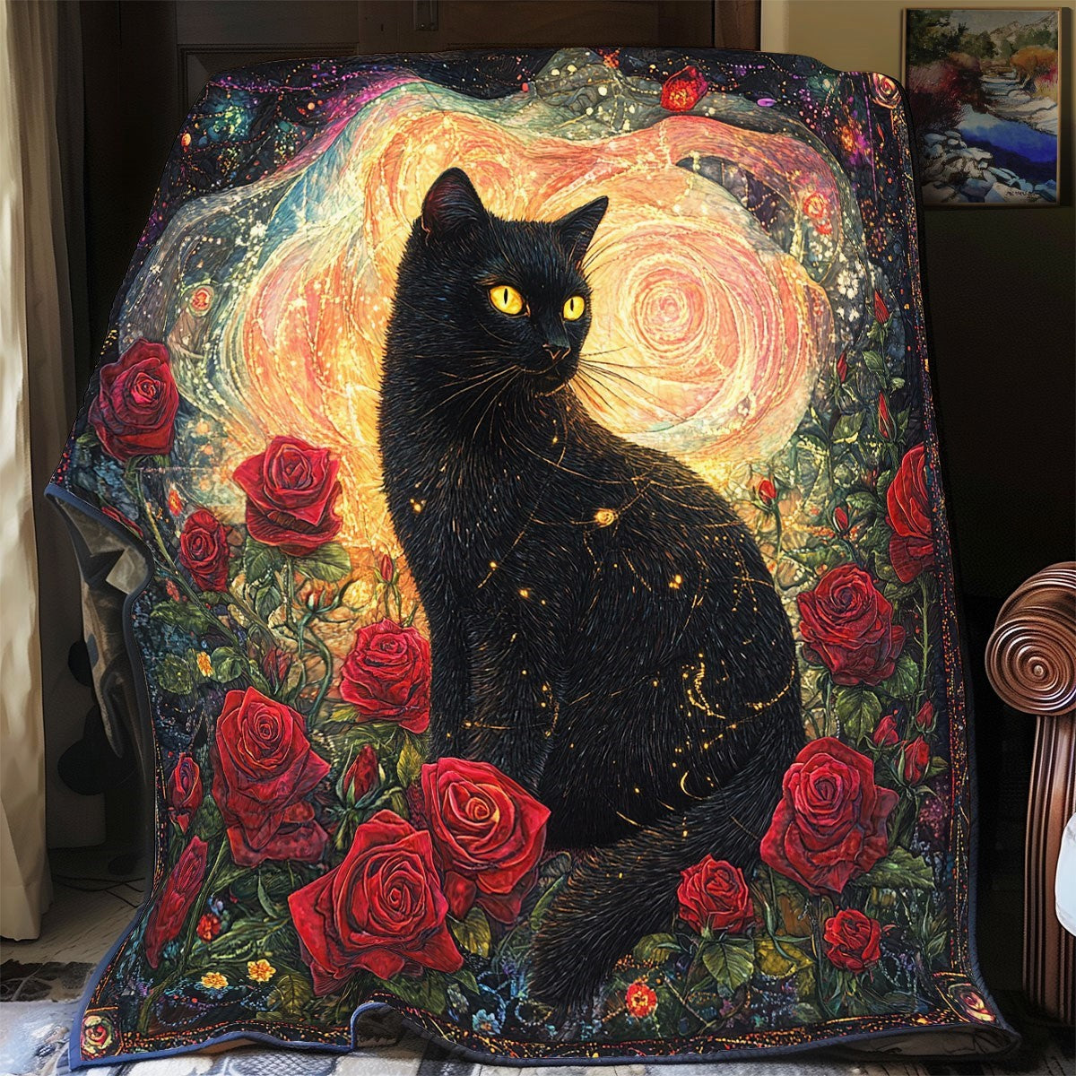 Rose Cat XB0703048CL Quilt Blanket