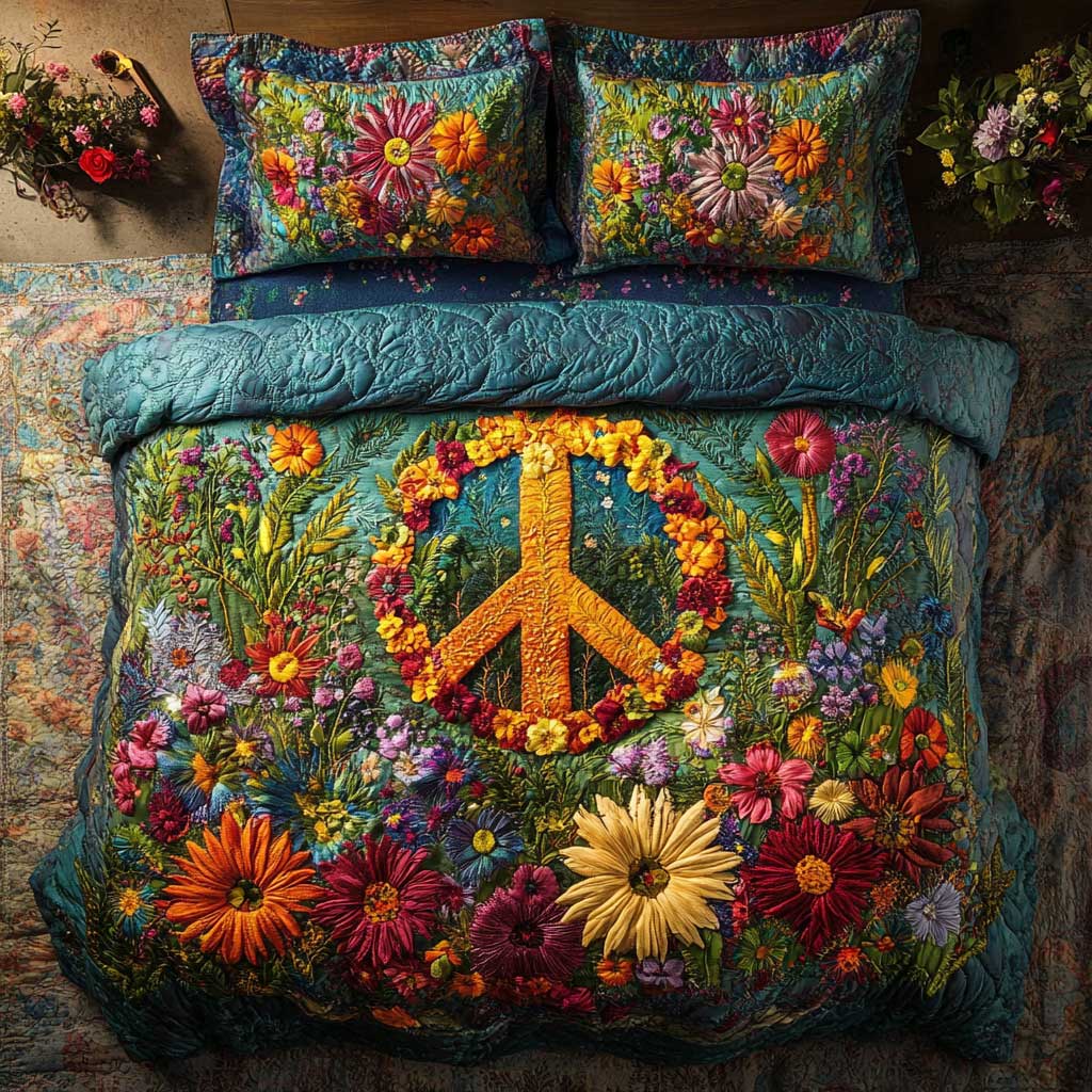 Sunset Peace WN1202038CL Quilted Bedding Set