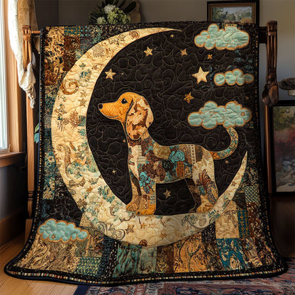 Patchwork Dachshund Dreams WN0601040CL Quilt Blanket