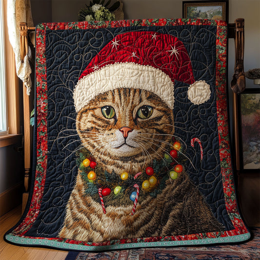 Cat Christmas WX2511007CL Quilt Blanket