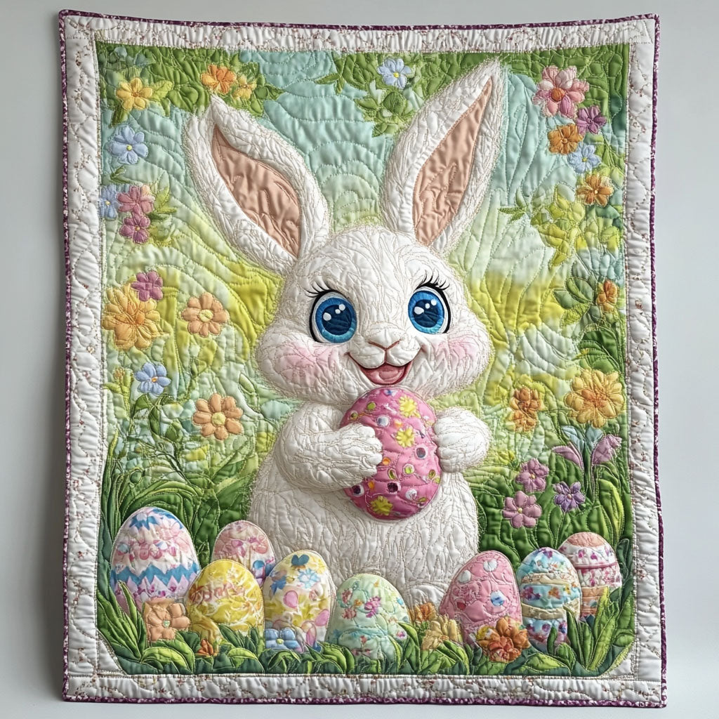 Easter Bunny Egg WT2402025CL Quilt Blanket