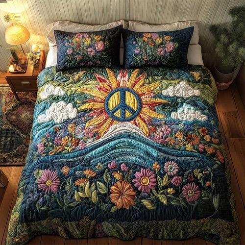 Tranquil Peace WN1202048CL Quilted Bedding Set