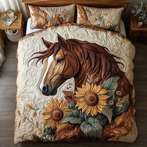 Vintage Horse WP0302013CL Quilted Bedding Set