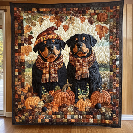 Pumpkin Pups CP2708037CL Quilt Blanket