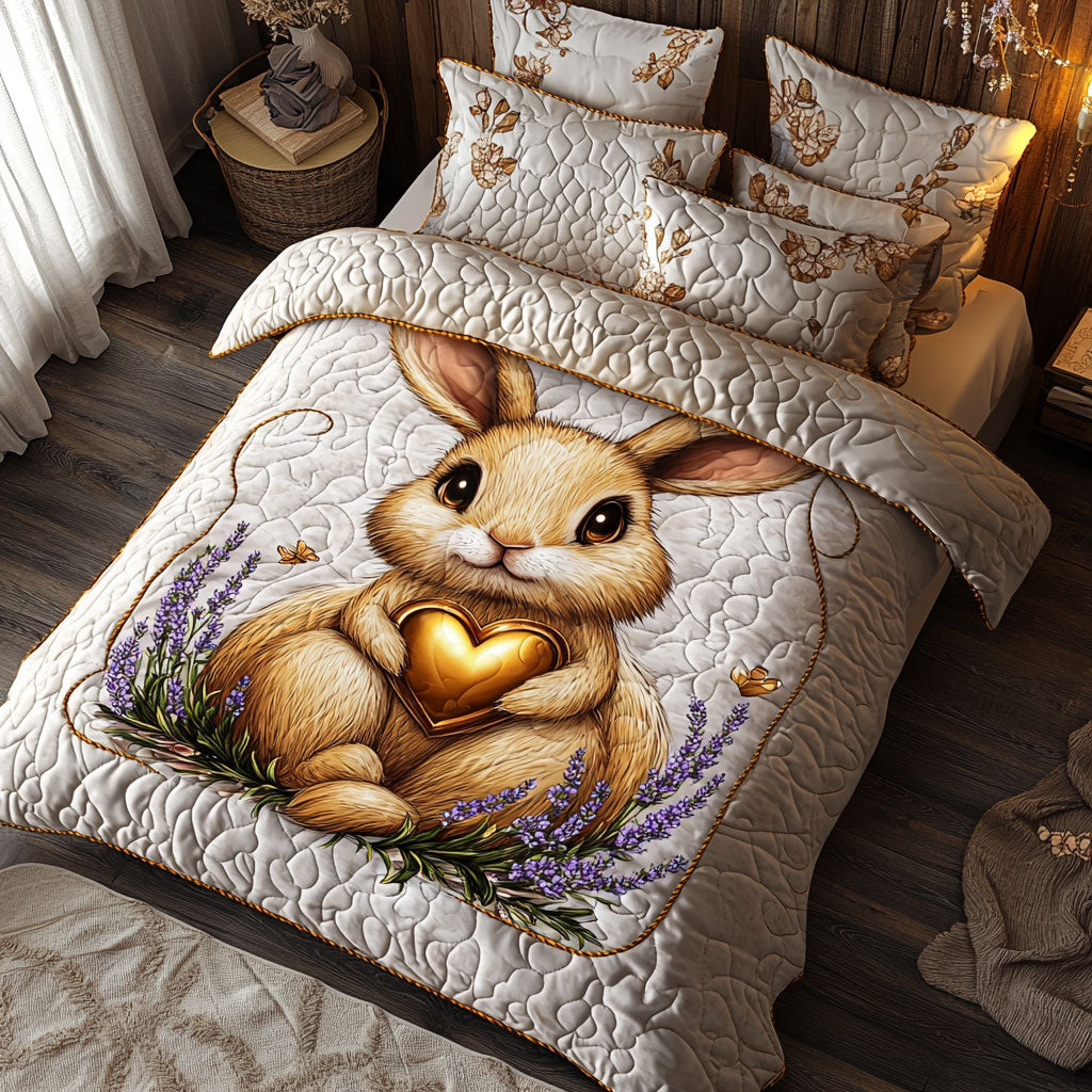 Golden Brown Bunny WT1403071CL Duvet Cover Set