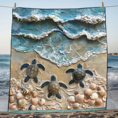 Sea Turtle WJ1109020CL Quilt Blanket