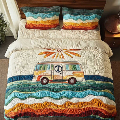 Cozy Camping Car Nights WN1302042CL Quilted Bedding Set
