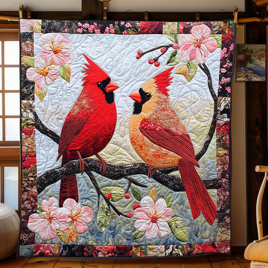 Cardinal Symphony WJ2512002CL Quilt Blanket