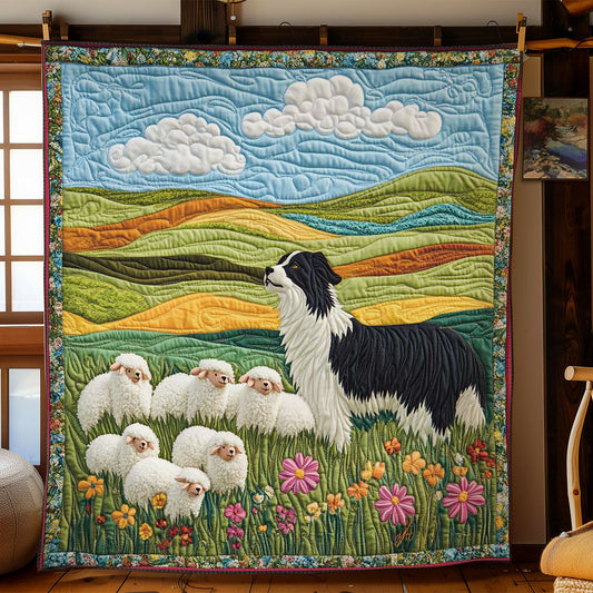Pastoral Collie WN0601090CL Quilt Blanket