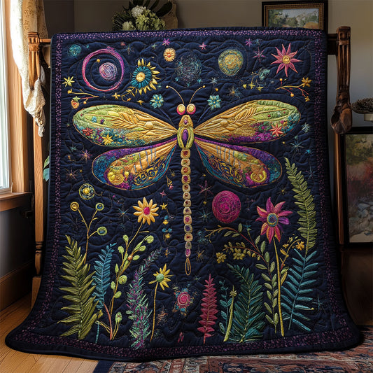 Mystic Dragonfly WY2702096CL Quilt Blanket